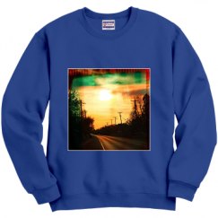 Unisex Film and Foil Crewneck Sweatshirt
