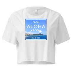 Ladies Festival Cali Crop Top Tee