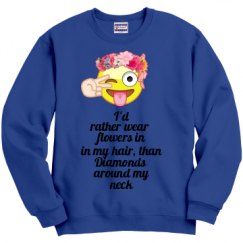 Unisex Film and Foil Crewneck Sweatshirt