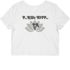 Ladies Slim Fit Crop Top Tee