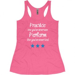 Ladies Slim Fit Super Soft Racerback Triblend Tank