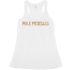 Prinsass White/Gold Metallic Top