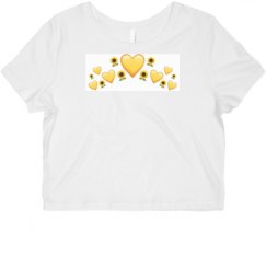 Ladies Slim Fit Crop Top Tee