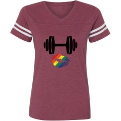 Ladies Relaxed Fit Vintage Sports Tee