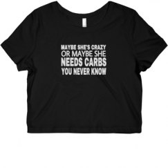 Ladies Slim Fit Crop Top Tee