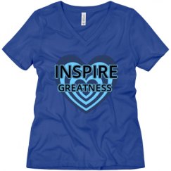 Ladies Relaxed Fit V-Neck Tee