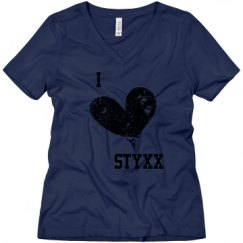 Ladies Relaxed Fit V-Neck Tee