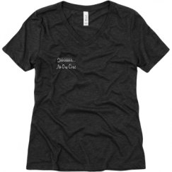 Ladies Relaxed Fit Super Soft Triblend V-Neck Tee