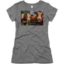 Ladies Slim Fit Super Soft Triblend Tee