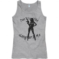 Don't test the gangster in me(tank top) Pink