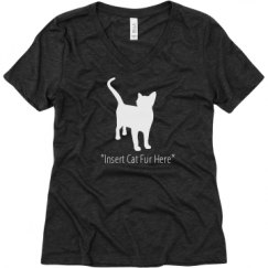 Ladies Relaxed Fit Super Soft Triblend V-Neck Tee