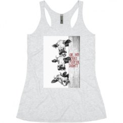 Ladies Slim Fit Super Soft Racerback Triblend Tank