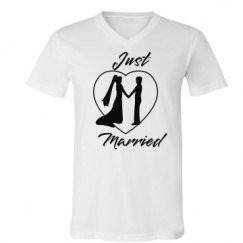 Unisex V-Neck Jersey Tee