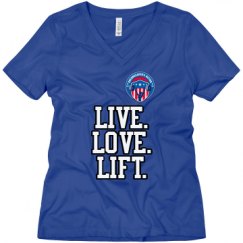 Ladies Relaxed Fit V-Neck Tee