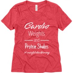 Ladies Relaxed Fit Super Soft Triblend V-Neck Tee