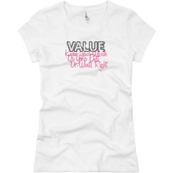 Ladies Slim Fit Basic Promo Jersey Tee