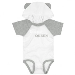 Infant Hooded Raglan Bodysuit with Ears