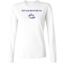 Ladies Relaxed Fit Basic Long Sleeve Tee