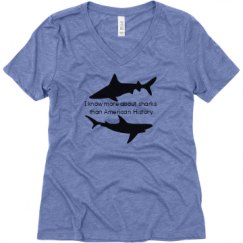 Ladies Relaxed Fit Super Soft Triblend V-Neck Tee