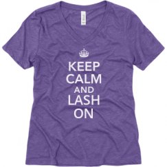 Ladies Relaxed Fit Super Soft Triblend V-Neck Tee