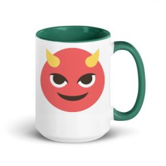 15oz Ceramic Mug with Color Inside