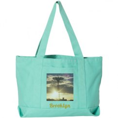 Seaside Cotton Canvas Pigment-Dyed Boat Tote Bag