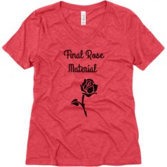 Ladies Relaxed Fit Super Soft Triblend V-Neck Tee