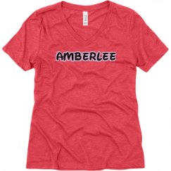 Ladies Relaxed Fit Super Soft Triblend V-Neck Tee