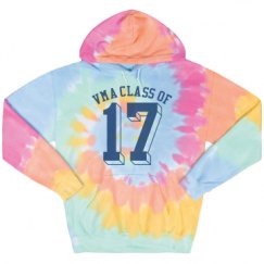 Unisex Tie-Dye Fleece Hoodie