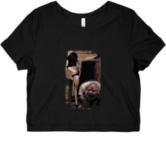 Ladies Slim Fit Crop Top Tee