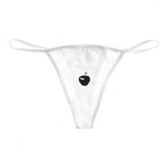 Basic White Thong Underwear