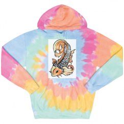 Unisex Tie-Dye Fleece Hoodie