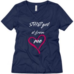 Ladies Relaxed Fit V-Neck Tee
