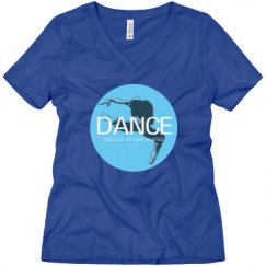 Ladies Relaxed Fit V-Neck Tee