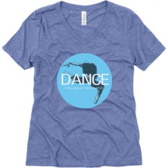 Ladies Relaxed Fit Super Soft Triblend V-Neck Tee