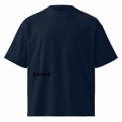 Unisex Organic Oversized High Neck T-Shirt