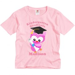 Kindergarten Graduate Owl Pink