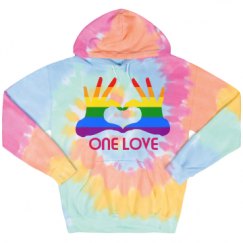 Unisex Tie-Dye Fleece Hoodie