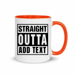 11oz Ceramic Mug with Color Inside