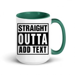 15oz Ceramic Mug with Color Inside