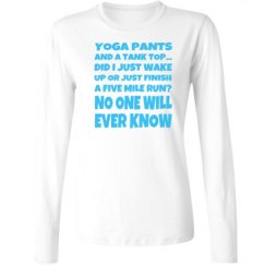 Ladies Relaxed Fit Basic Long Sleeve Tee