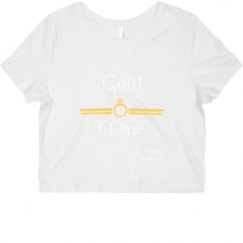 Ladies Slim Fit Crop Top Tee