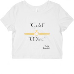 Ladies Slim Fit Crop Top Tee