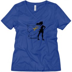 Ladies Relaxed Fit V-Neck Tee