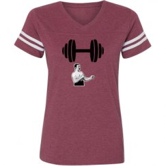 Ladies Relaxed Fit Vintage Sports Tee