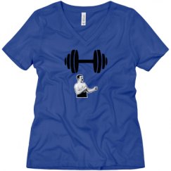 Ladies Relaxed Fit V-Neck Tee