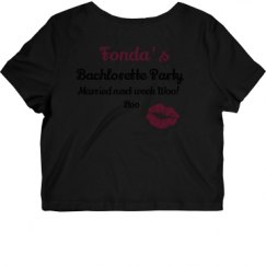Ladies Slim Fit Crop Top Tee