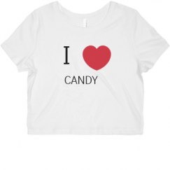 Ladies Slim Fit Crop Top Tee