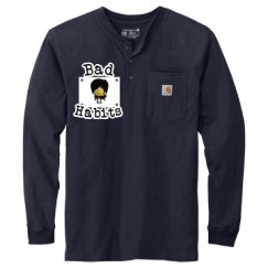 Unisex Carhartt Long Sleeve Henley Tee 