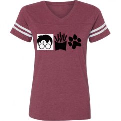 Ladies Relaxed Fit Vintage Sports Tee